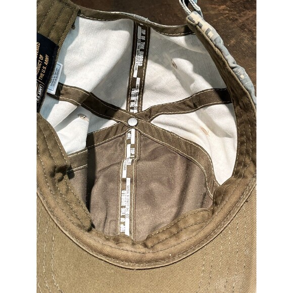 US ARMY CAMO HAT WITH AMERICAN FLAG ADJUSTABLE - Picture 7 of 7